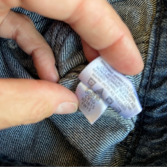 Hanna Andersson “90” Girls Jean Jacket Ribbon Trim Size 3 - Picture 6 of 7